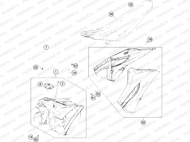 TANK, SEAT|Frame|07