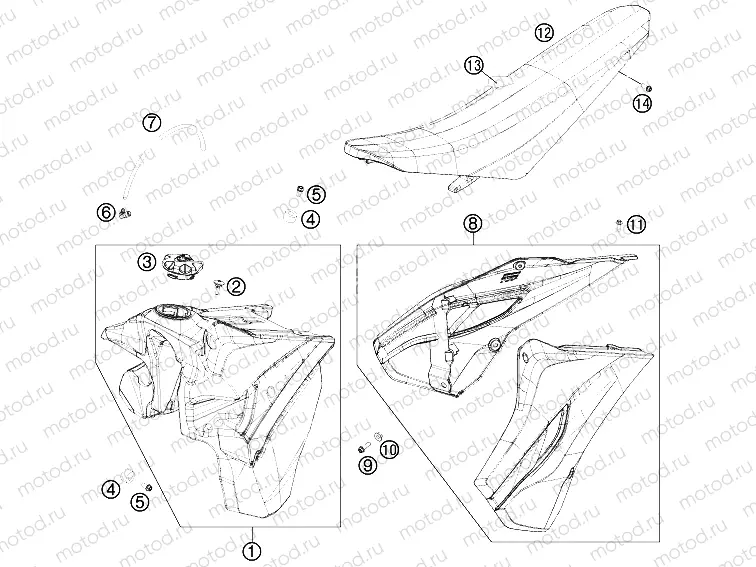 TANK, SEAT|Frame|07