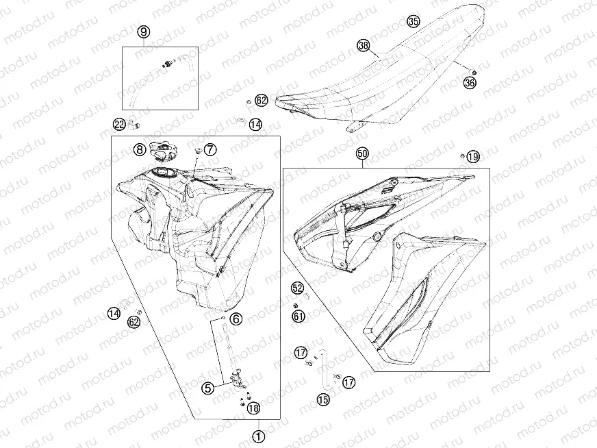 TANK, SEAT|Frame|07
