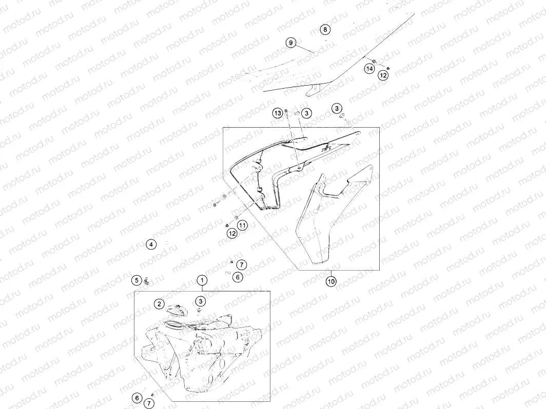 TANK, SEAT|Frame|07
