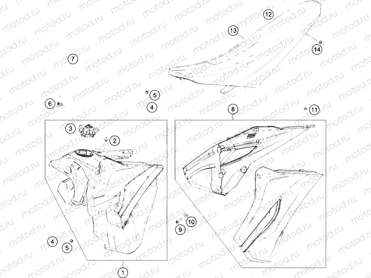 TANK, SEAT|Frame|07