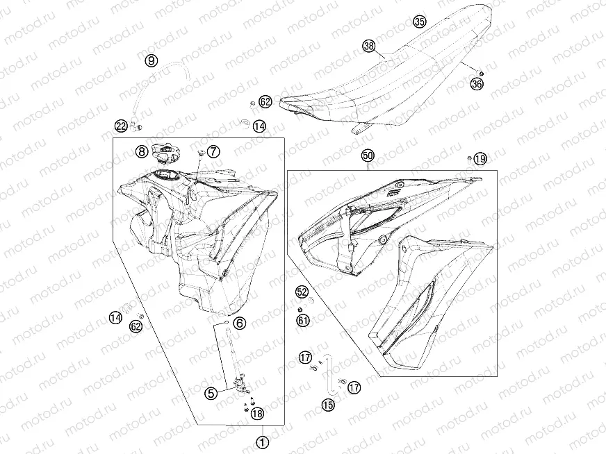 TANK, SEAT|Frame|07