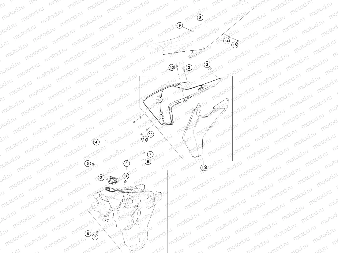 TANK, SEAT|Frame|07
