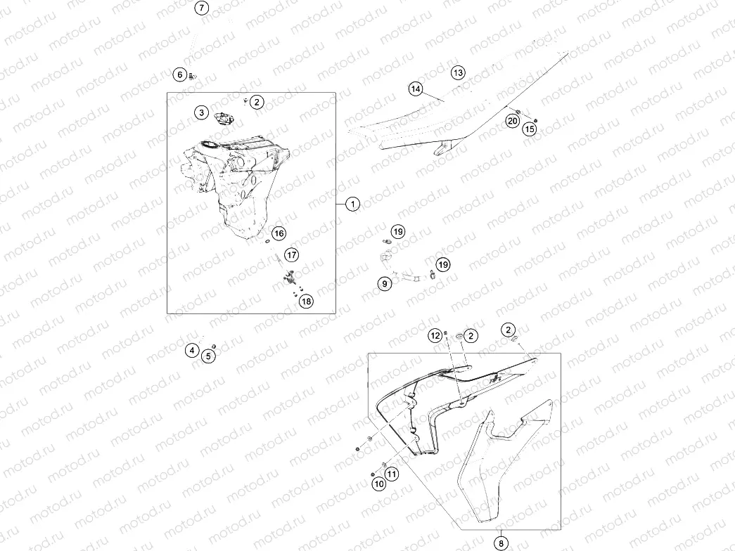 TANK, SEAT|Frame|07