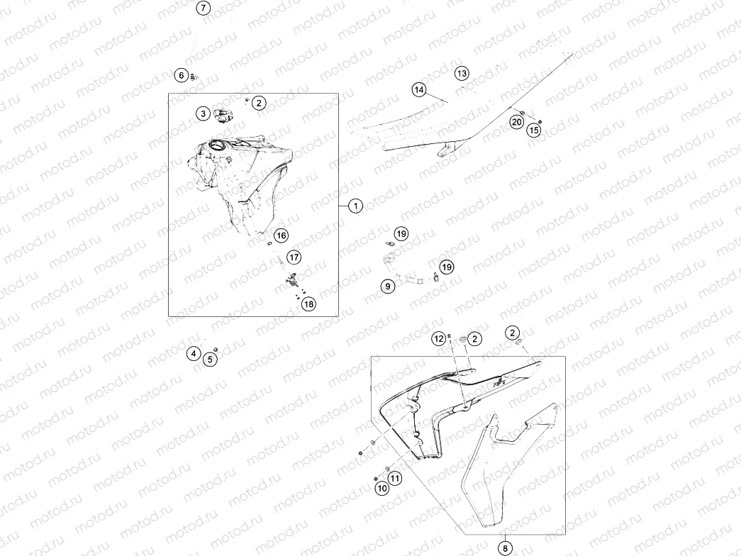 TANK, SEAT|Frame|07