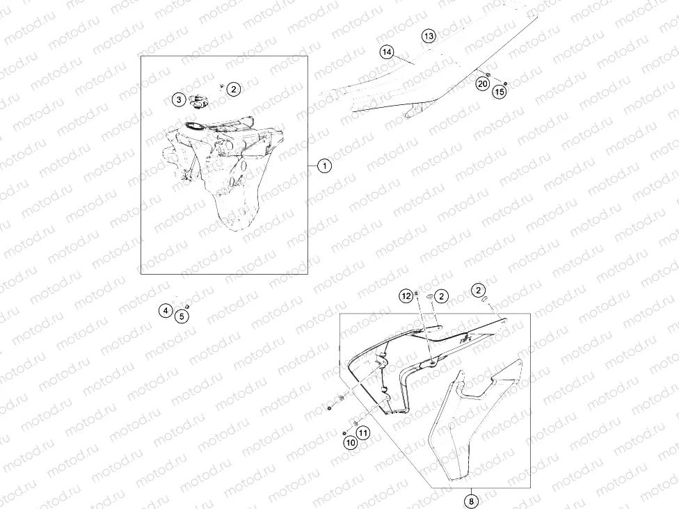 TANK, SEAT|Frame|07