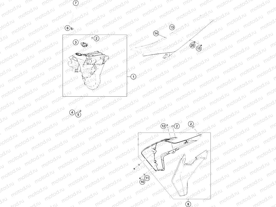 TANK, SEAT|Frame|07