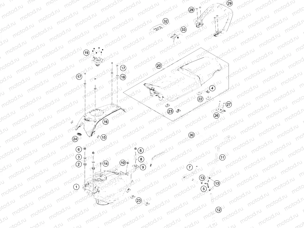 TANK, SEAT|Frame|07