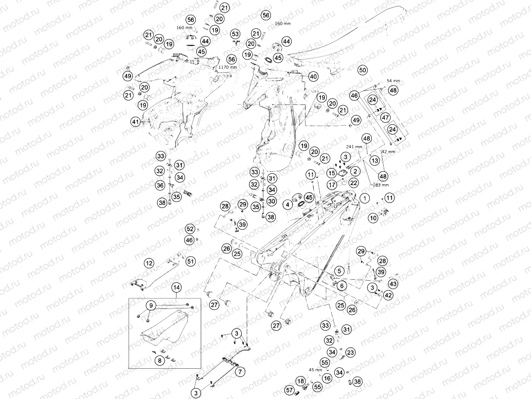 TANK, SEAT|Frame|07