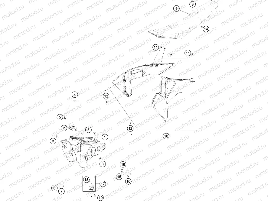 TANK, SEAT|Frame|07