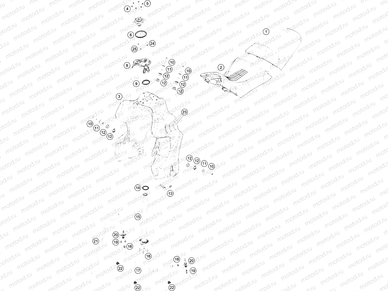 TANK, SEAT|Frame|07