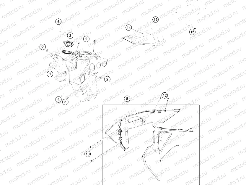 TANK, SEAT|Frame|07