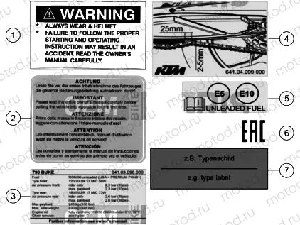 TECHNIC INFORMATION STICKER
