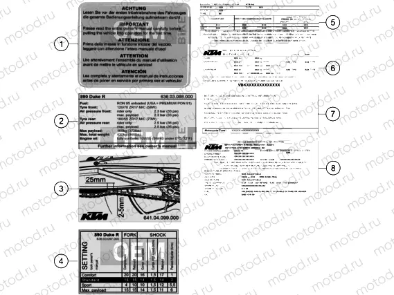 TECHNIC INFORMATION STICKER