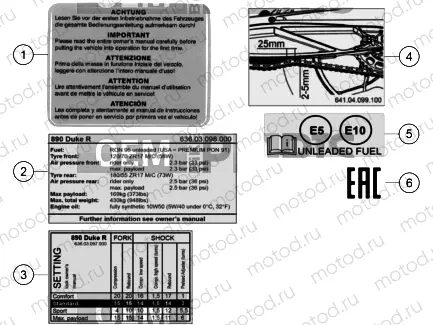 TECHNIC INFORMATION STICKER