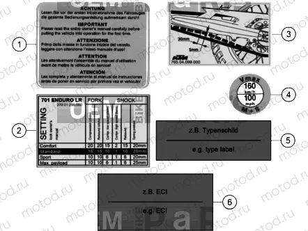 TECHNIC INFORMATION STICKER|Frame|80
