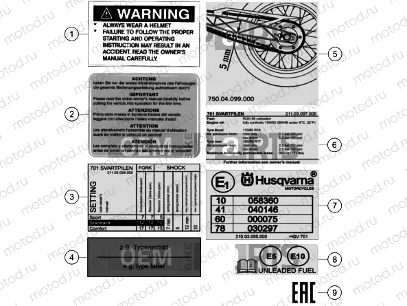 TECHNIC INFORMATION STICKER|Frame|80