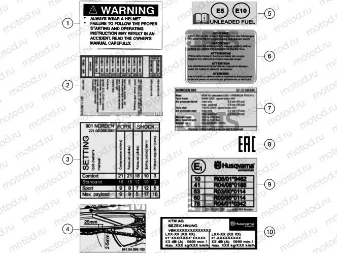TECHNIC INFORMATION STICKER|Frame|80