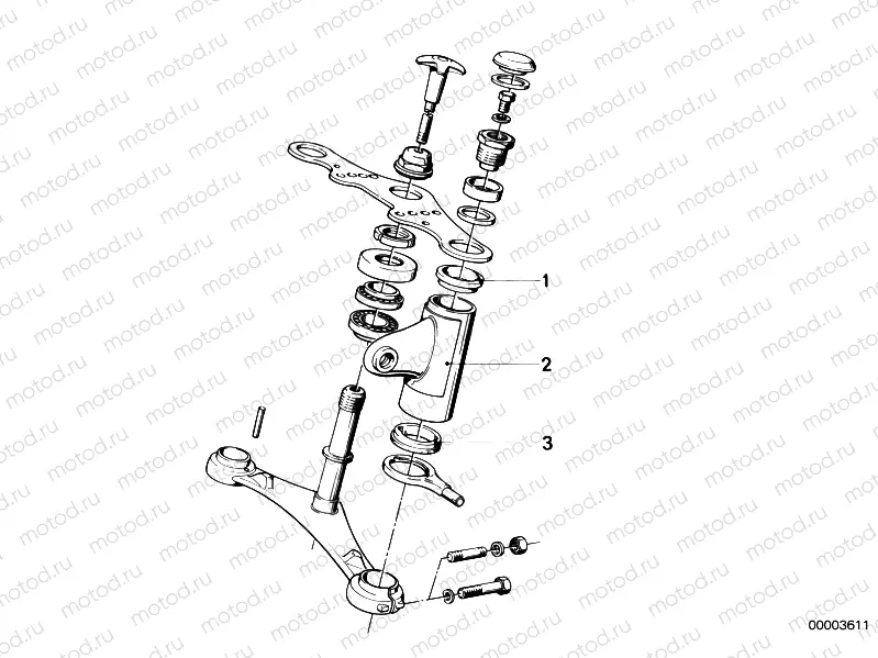 Tele.-fork-headlight bracket