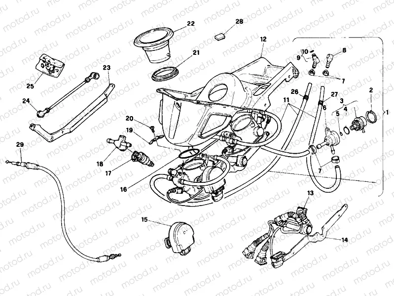 THROTTLE BODY 60 MM » INTAKE, CARBURETTOR