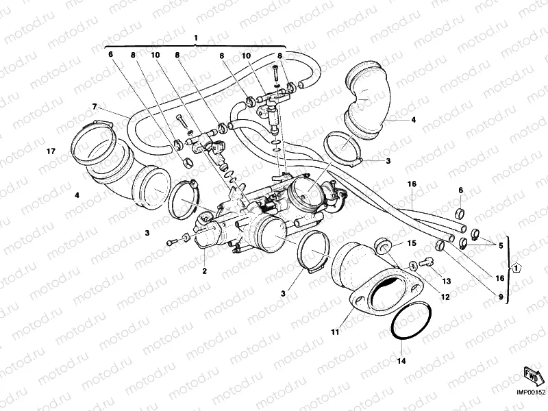 THROTTLE BODY DARK » INTAKE, CARBURETTOR