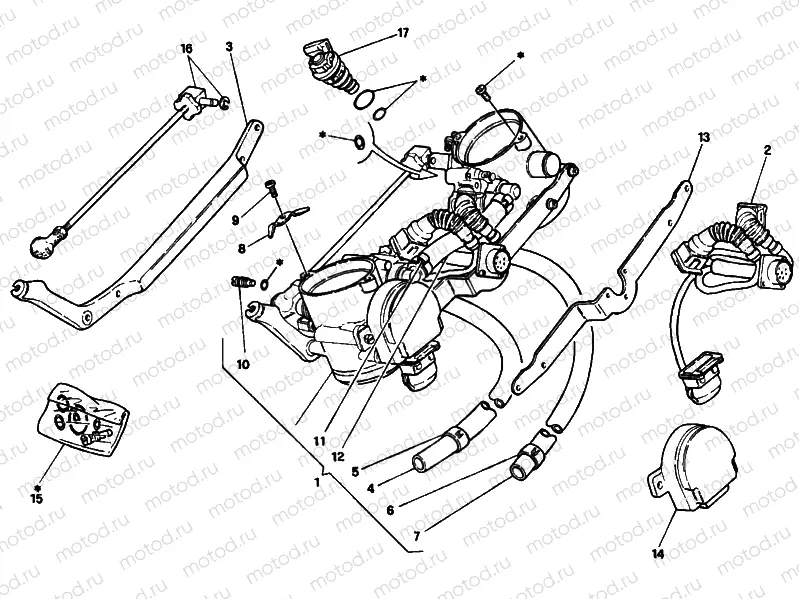 THROTTLE BODY » INTAKE, CARBURETTOR