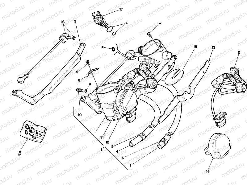 THROTTLE BODY » INTAKE, CARBURETTOR