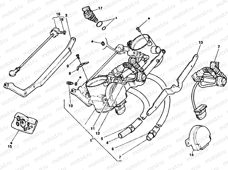 THROTTLE BODY » INTAKE, CARBURETTOR