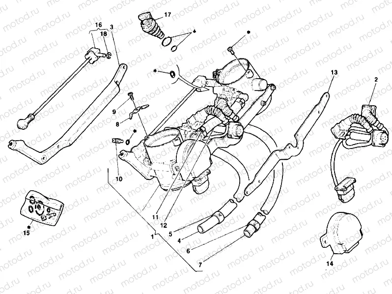 THROTTLE BODY » INTAKE, CARBURETTOR