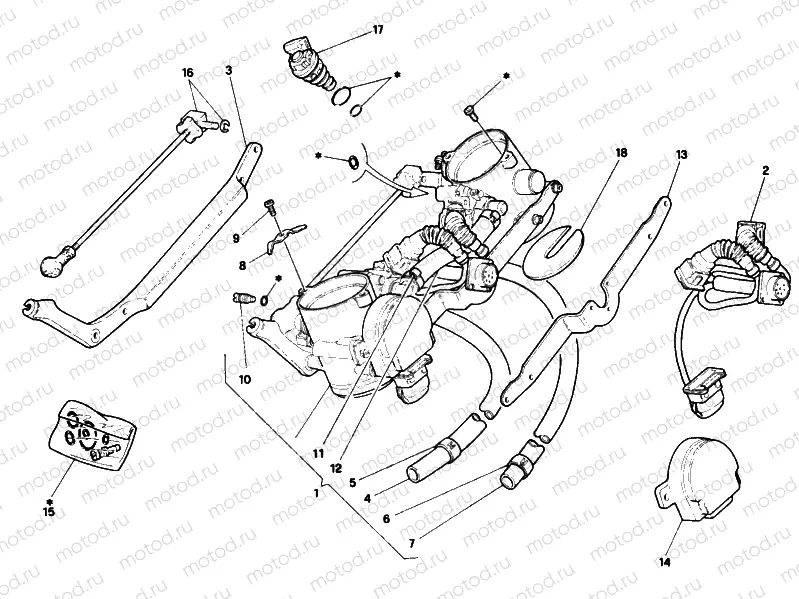 THROTTLE BODY » INTAKE, CARBURETTOR