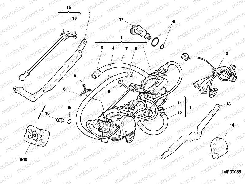 THROTTLE BODY » INTAKE, CARBURETTOR