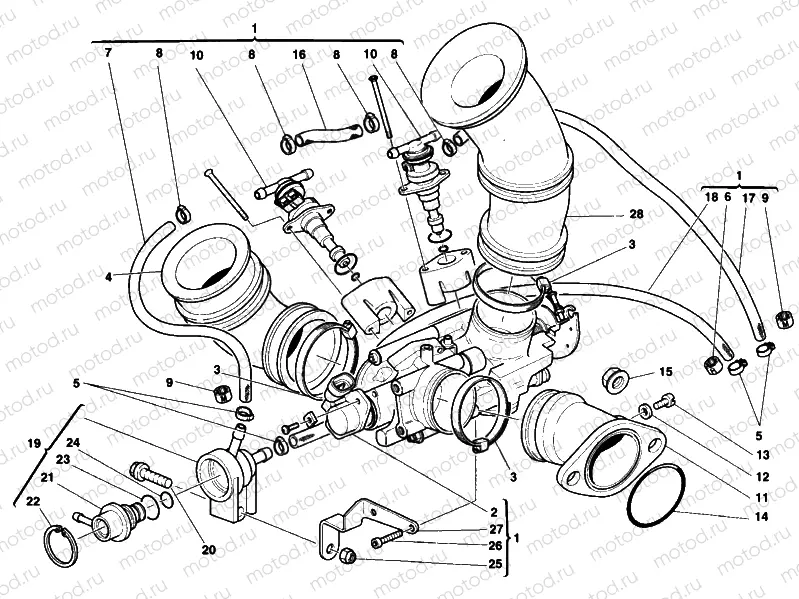 THROTTLE BODY » INTAKE, CARBURETTOR