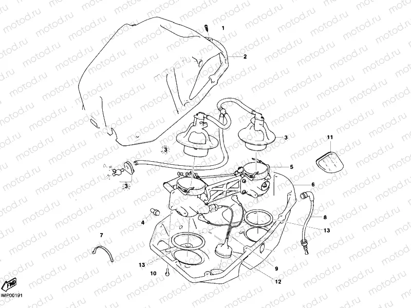 THROTTLE BODY » INTAKE, CARBURETTOR