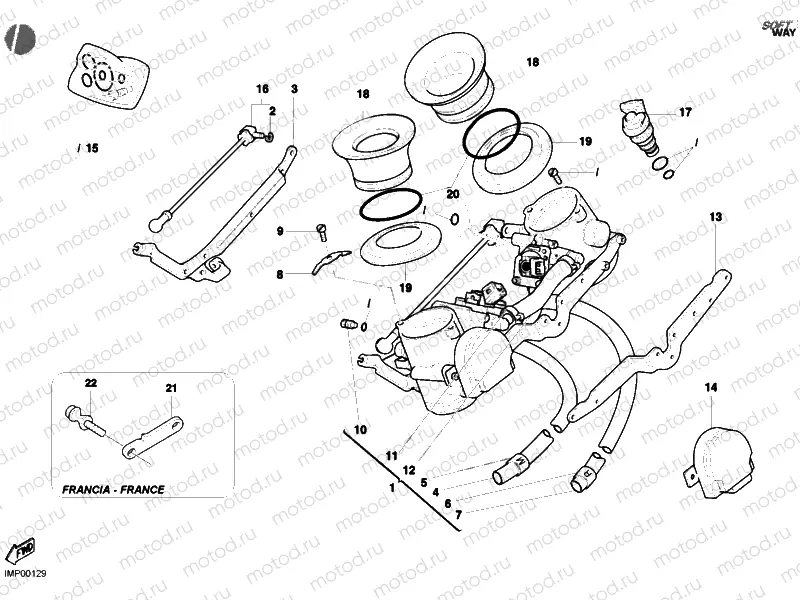 THROTTLE BODY » INTAKE, CARBURETTOR