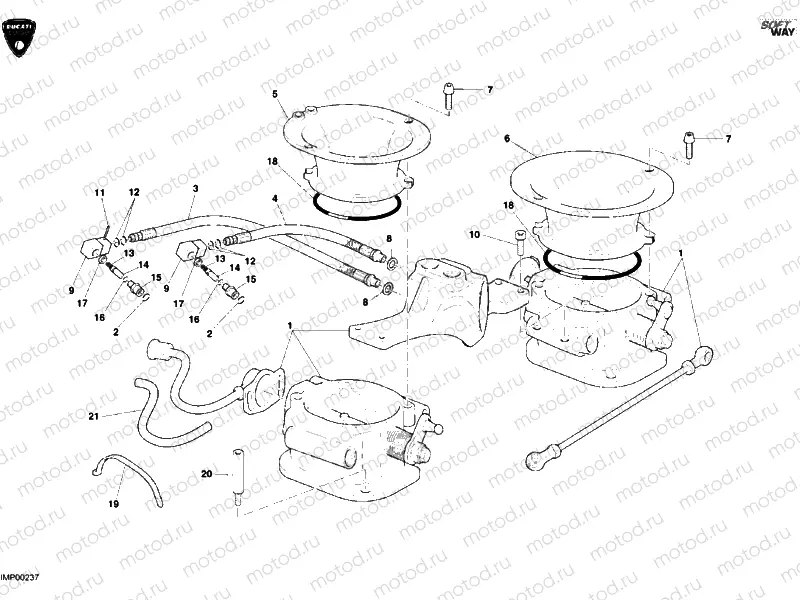 THROTTLE BODY » INTAKE, CARBURETTOR