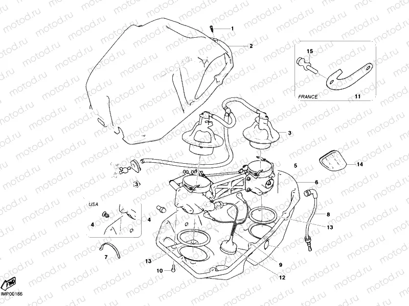 THROTTLE BODY » INTAKE, CARBURETTOR