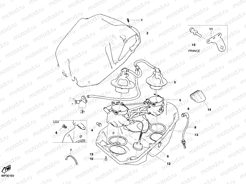 THROTTLE BODY » INTAKE, CARBURETTOR