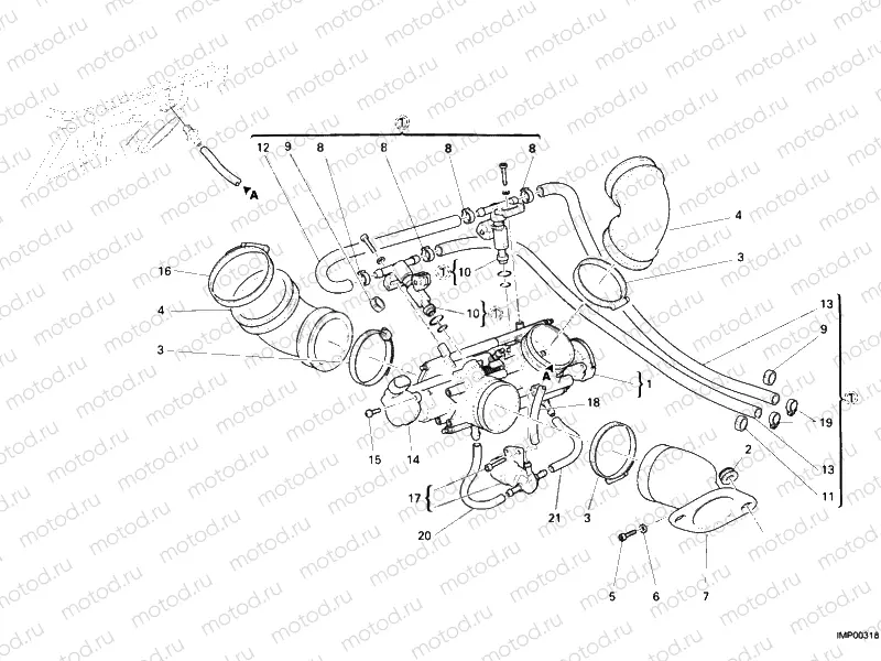 THROTTLE BODY » INTAKE, CARBURETTOR