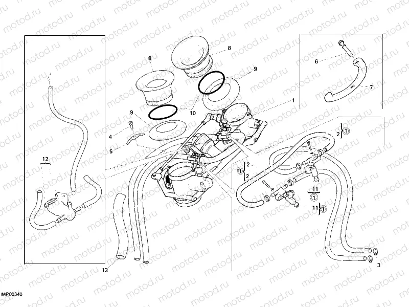 THROTTLE BODY » INTAKE, CARBURETTOR