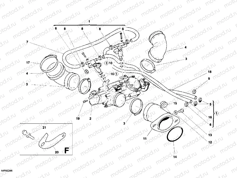 THROTTLE BODY » INTAKE, CARBURETTOR