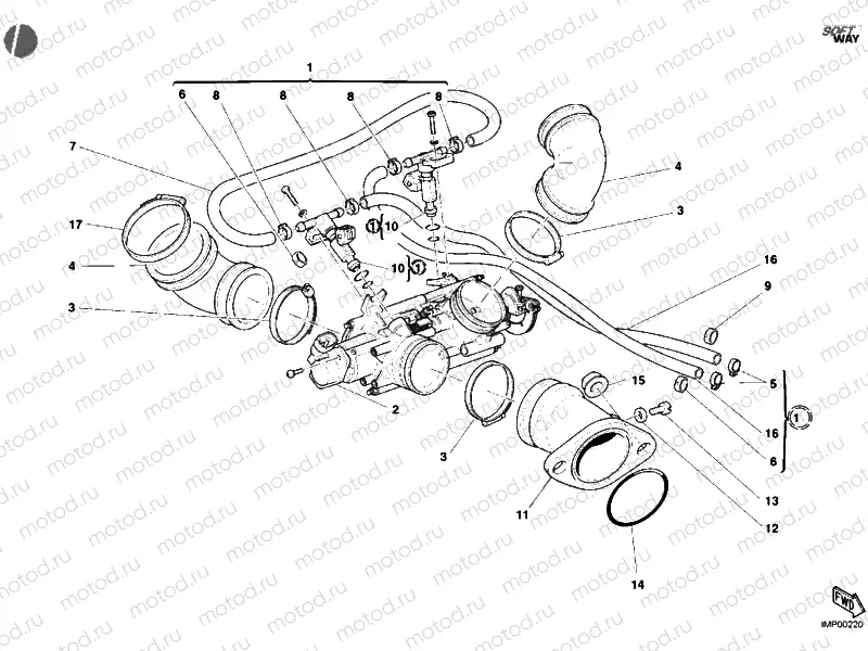 THROTTLE BODY » INTAKE, CARBURETTOR