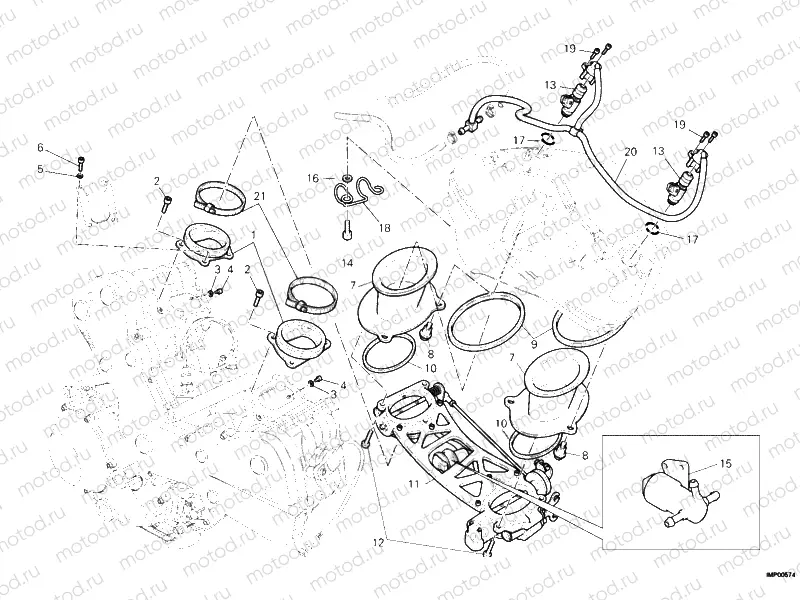 THROTTLE BODY » INTAKE, CARBURETTOR