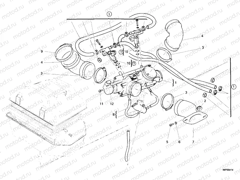 THROTTLE BODY » INTAKE, CARBURETTOR