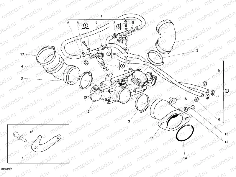 THROTTLE BODY » INTAKE, CARBURETTOR