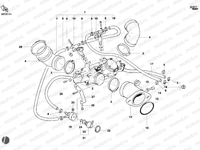 THROTTLE BODY » INTAKE, CARBURETTOR