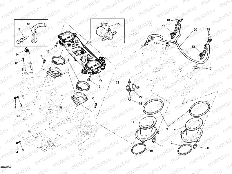 THROTTLE BODY » INTAKE, CARBURETTOR