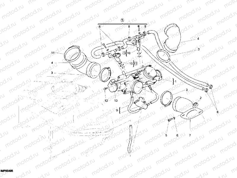 THROTTLE BODY » INTAKE, CARBURETTOR