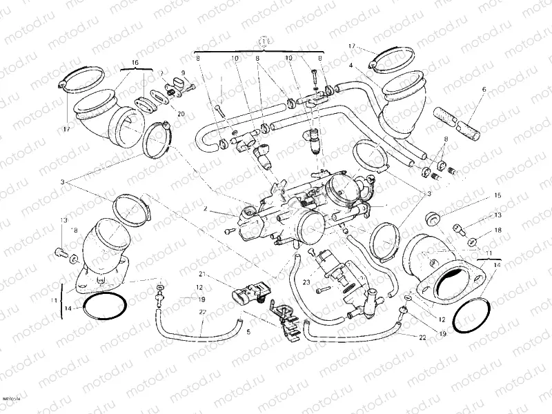 THROTTLE BODY » INTAKE, CARBURETTOR