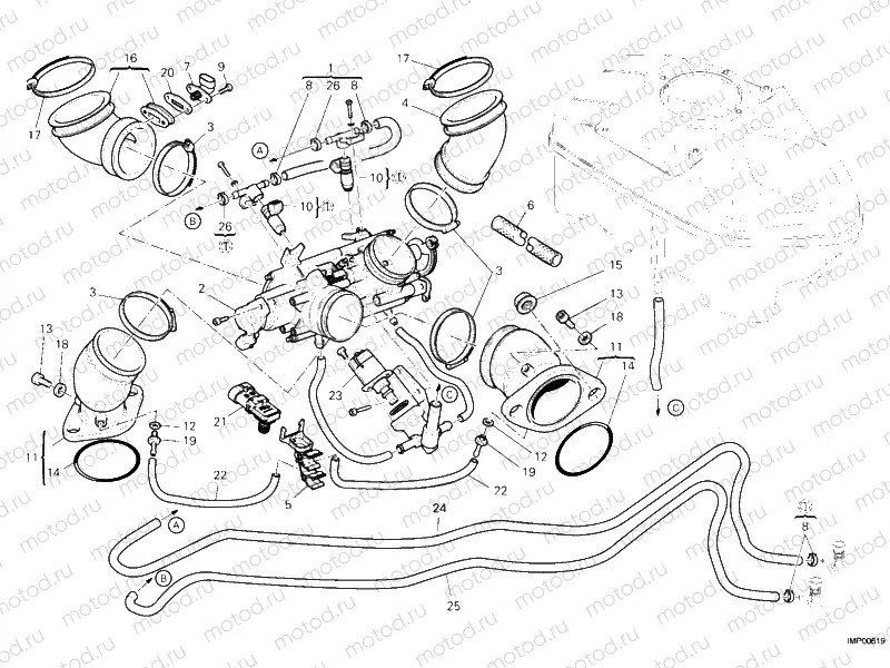 THROTTLE BODY » INTAKE, CARBURETTOR