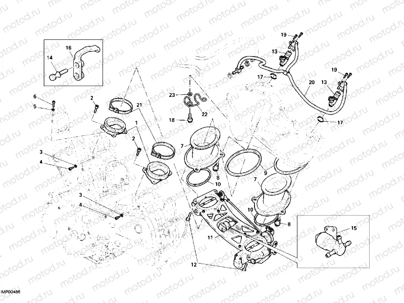 THROTTLE BODY » INTAKE, CARBURETTOR